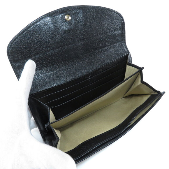 Chloe long motif Wallet logo leather